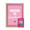 TOILE NEON MAISON DU BONHEUR 30X40CM