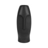VASE MATE FACE NOIR 10X9.5XH24