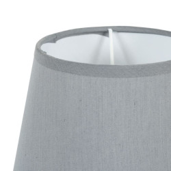 LAMPE GALET CERAMIQUE TEXTUREE BLANC GRI