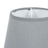 LAMPE GALET CERAMIQUE TEXTUREE BLANC GRI