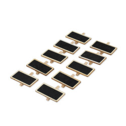 10 PINCES ARDOISE EN BOIS NATUREL 4.6