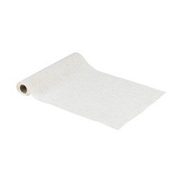 Chemin de Table Scintillant Crème et Or 28cmx3m | Déco Table Chic