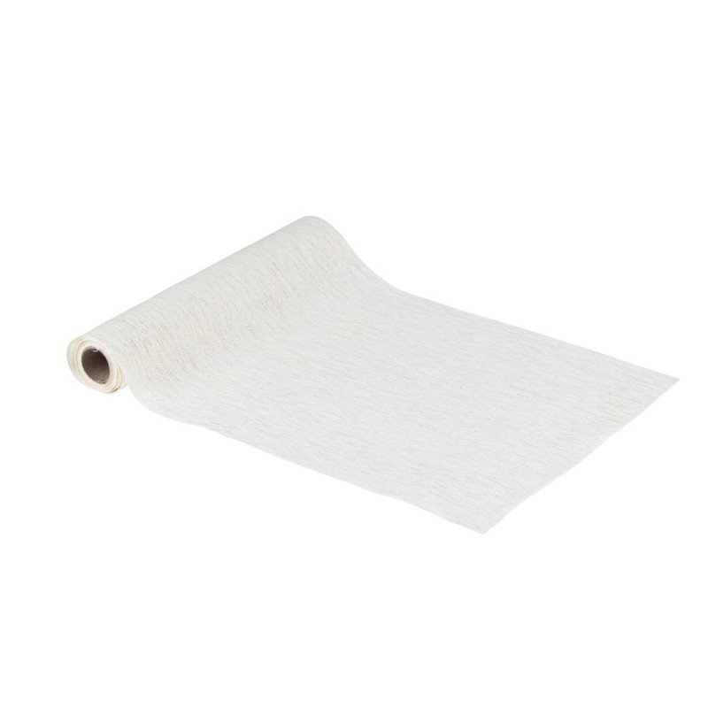 Ch. Table Scintil Tissu Crème Or 0,28x3m