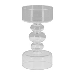 Bougeoir Clara Verre Transp. Ø8x15,5cm