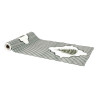Chemin de Table Sapin Trendy Velours Vert & Blanc 28cmx3m