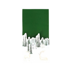 8 Porte-Couverts Snowy Bliss Papier Blan