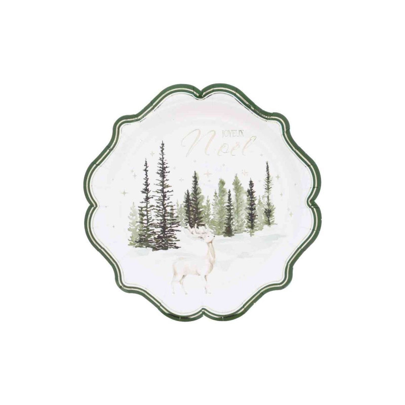8 Petites Assiettes "Joyeux Noël" Snowy 8 Petites Assiettes "Joyeux Noël" Snowy