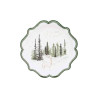 8 Petites Assiettes "Joyeux Noël" Snowy