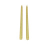 2 Bougies Flambeau Pail. Or Ø2,2x25cm