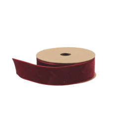 Ruban Velours Bordeaux 2,5cmx5m