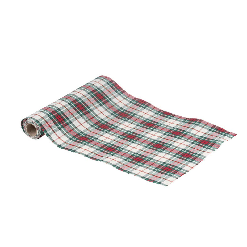 Chemin de Table Tartan Scintillant Rouge Vert & Or 28cmx3m Chemin de Table Tartan Scintillant Rouge Vert & Or 28cmx3m