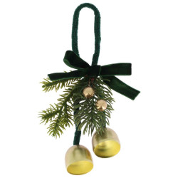 Susp. Aurore avec Cloches Velours, Vert