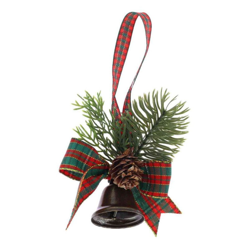 Susp. Aurore avec Cloche Tissu Tartan, V