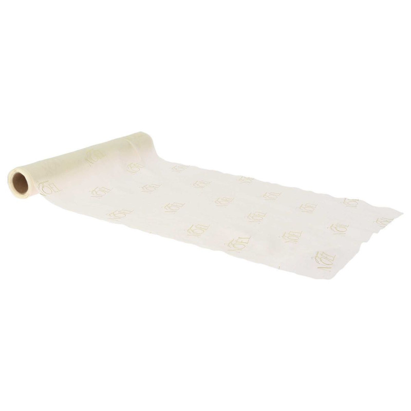 Ch. Table "Joyeux Noël" Mousseline Crème