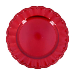 Sous Assie. d33cm Prestige Plast Rouge