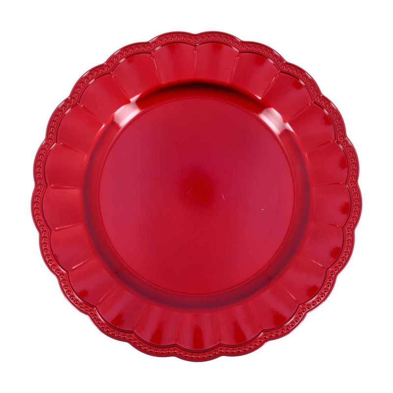 Sous Assie. d33cm Prestige Plast Rouge
