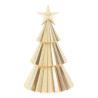 Sapin avec Étoile Résine et Pail. Or Ø12