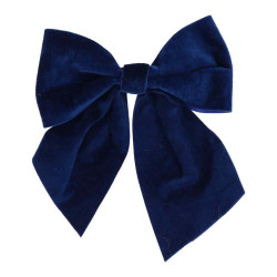 Nœud Velours Bleu Nuit 25,5x34cm