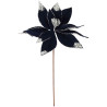 Poinsettia Majestueux Tige Velours Bleu