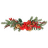 Déco. Éclat avec Poinsettias Vert, Rouge