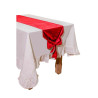 Ch. Table + Nœuds Velours Rouge 0,35x2,4