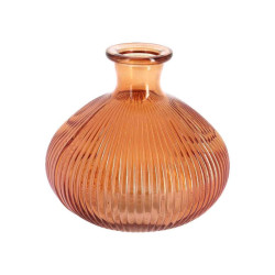Vase Sienna Verre Orange Ø14x12,5cm - 85