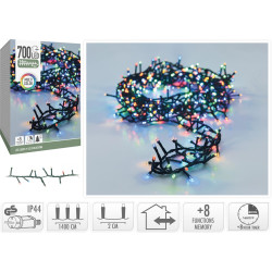 GUIRLANDE CHENILLE 700LED MULTICOLORE