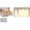 BOUGIE LED RETRO 125MM ACRYL TRANSP