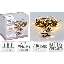 GUIRLANDE LED 192 BLC CHAUD