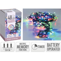 GUIRLANDE TABLE 48LED MULTICOL BO