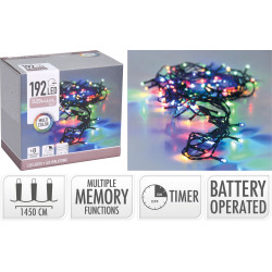 GUIRLANDE LED 192 MULTICOLORE