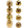 BOULE NOËL OR 15CM X4