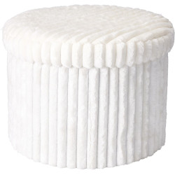POUF PLI RANGEMENT 32CM BLC COTELE