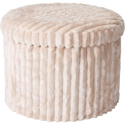 POUF PLI RANGEMENT 32CM COTELE NATUREL