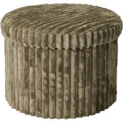 POUF PLI RANGEMENT 32CM VERT KAKI