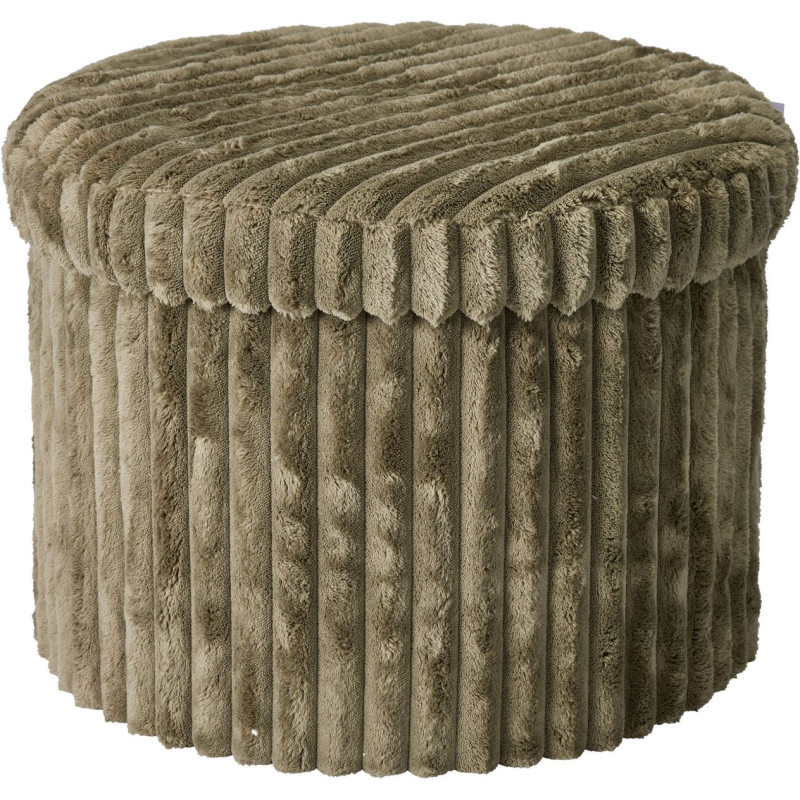 POUF PLI RANGEMENT 32CM VERT KAKI
