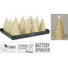 BOUGIE LED SAPIN 17CM OR