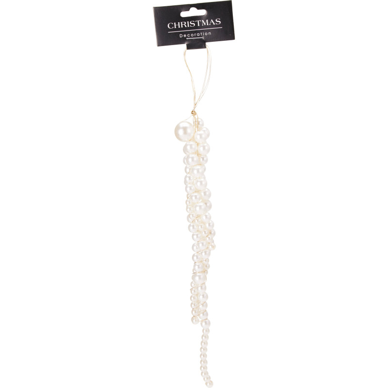 DÉCO A SUSP GRAPPE PERLES 23CM