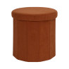 COFFRE POUF PLI COTELE JULES TERRACOTTA