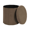 COFFRE POUF PLI COTELE JULES TAUPE