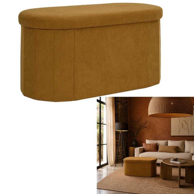 COFFRE BANC PLIABLE COTELE JULES JAUNE