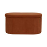 Coffre Banc Pliable Jules Côtelé Terracotta - Rangement 2 Places Coffre Banc Pliable Jules Côtelé Terracotta - Rangement 2 Places