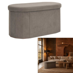 COFFRE BANC PLIABLE COTELE JULES TAUPE