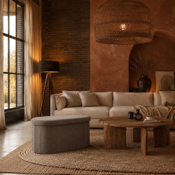 COFFRE BANC PLIABLE COTELE JULES TAUPE
