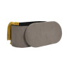 Coffre Banc Pliable Jules Côtelé Taupe - Rangement 2 Places Coffre Banc Pliable Jules Côtelé Taupe - Rangement 2 Places