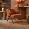 FAUTEUIL SALON COTELE JULES TERRACOTTA