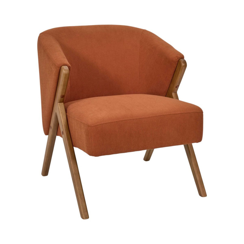 FAUTEUIL SALON COTELE JULES TERRACOTTA