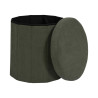 COFFRE POUF PLI COTELE JULES VERT
