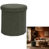 COFFRE POUF PLI COTELE JULES VERT