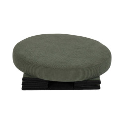 COFFRE POUF PLI COTELE JULES VERT
